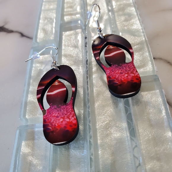 Pink Flip Flop Earrings - Picture 4 of 8
